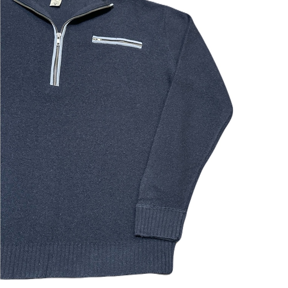 Patagonia Wool Fleece Pullover 1/4 Zip Knit Sweater Blue Men’s Medium - Picture 5 of 6